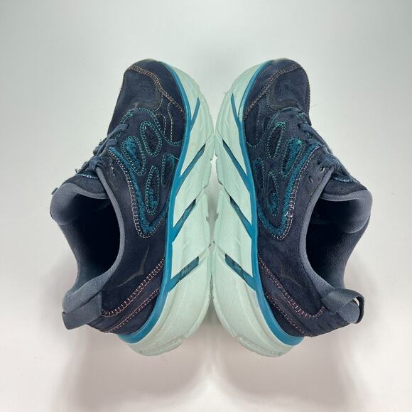HOKA One One Clifton L Embroidery Blue Running Shoes 1126854 OSBC Women's Size 8 - Picture 7 of 11